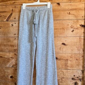 Billabong Light Gray Ribbed Knit Lounge Pants